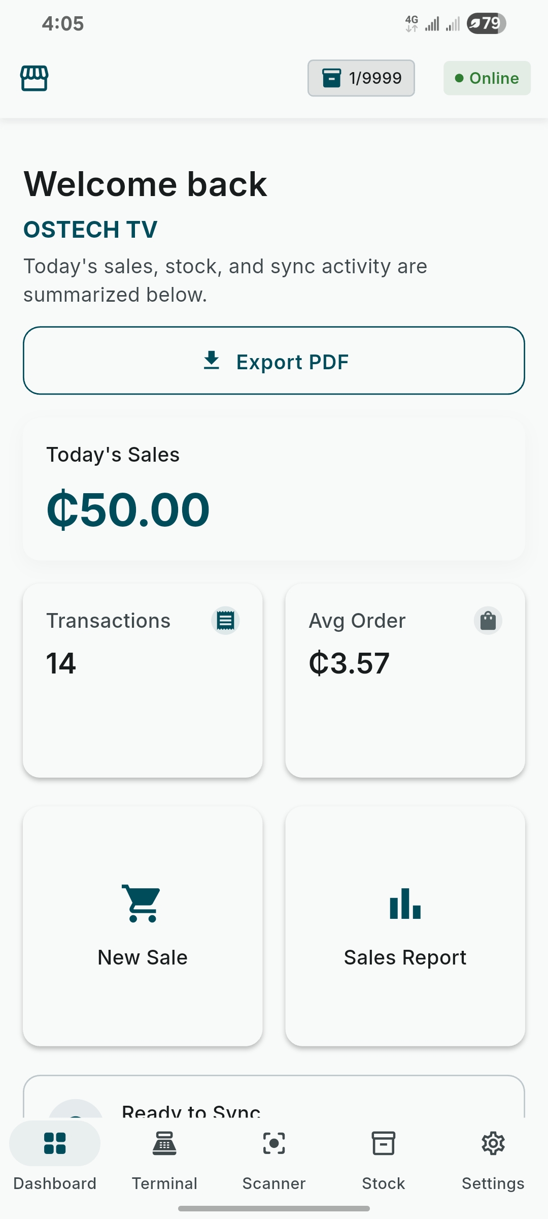 FlareSale dashboard